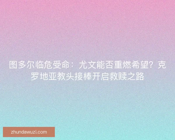 图多尔临危受命：尤文能否重燃希望？克罗地亚教头接棒开启救赎之路